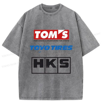 Tokyo-Tiger Toyo Tires Japan Washed T-Shirt