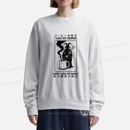 Tokyo-Tiger I Like My Coffee Sweatshirt