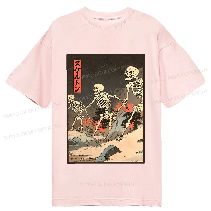 Tokyo-Tiger Japanese Rising Skeletons Classic T-Shirt