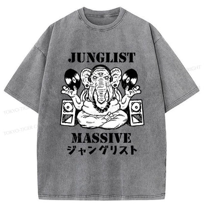 Tokyo-Tiger Junglist Massive Washed T-Shirt