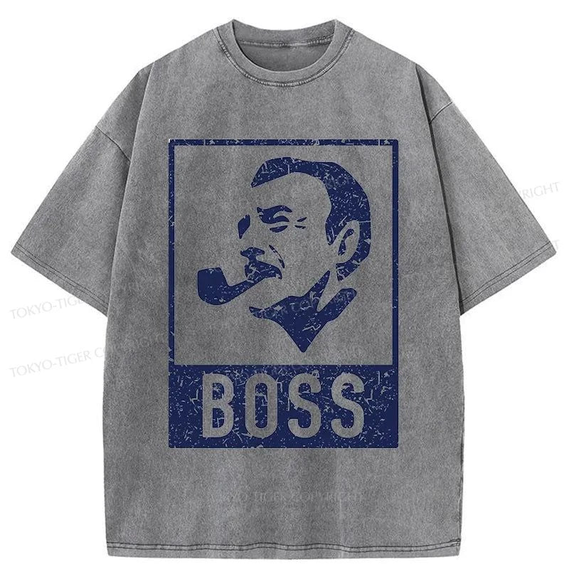 Tokyo-Tiger Japan Boss Coffee Washed T-Shirt