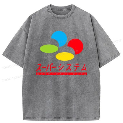 Tokyo-Tiger Super Kanji System Washed T-Shirt