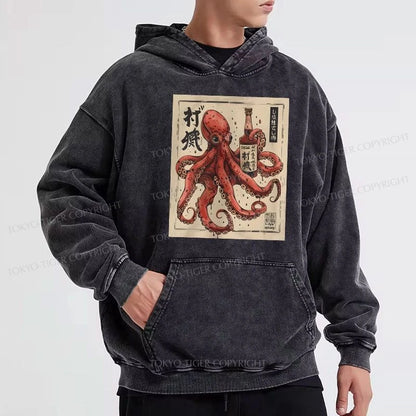 Tokyo-Tiger Osaka Saké Octopus Washed Hoodie