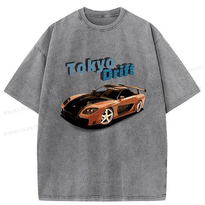 Tokyo-Tiger Fast And Furious-Tokyo Drift Washed T-Shirt