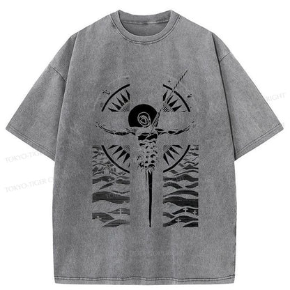 Tokyo-Tiger Fallen Angels Cross Manga Washed T-Shirt