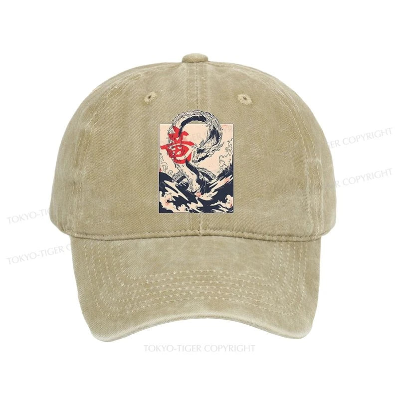 Tokyo-Tiger Sea Dragon Japanese Washed Cap