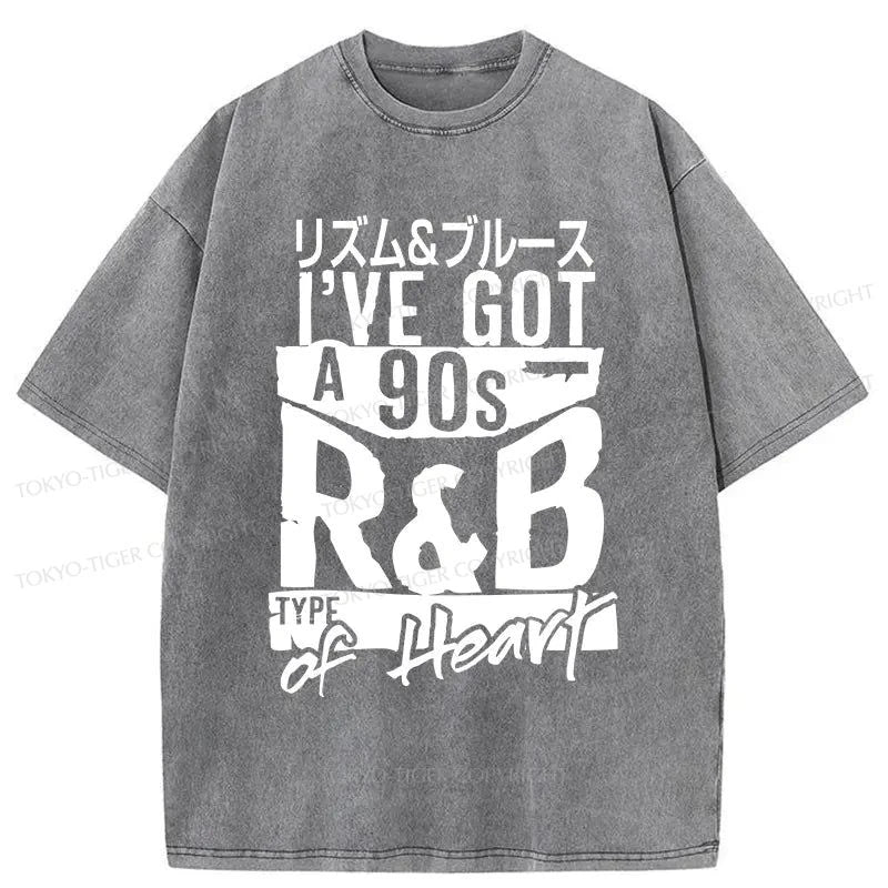 Tokyo-Tiger R&B Heart Japanese Washed T-Shirt