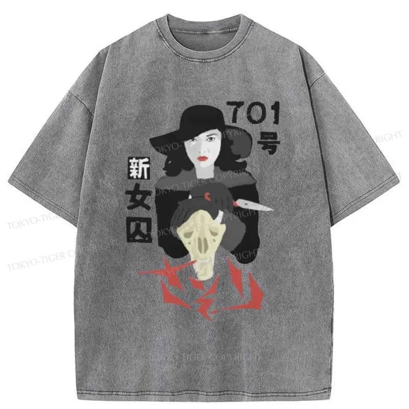 Tokyo-Tiger Female Prisoner Meiko Washed T-Shirt