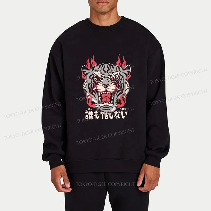 Tokyo-Tiger Retro Tiger Japanese Sweatshirt