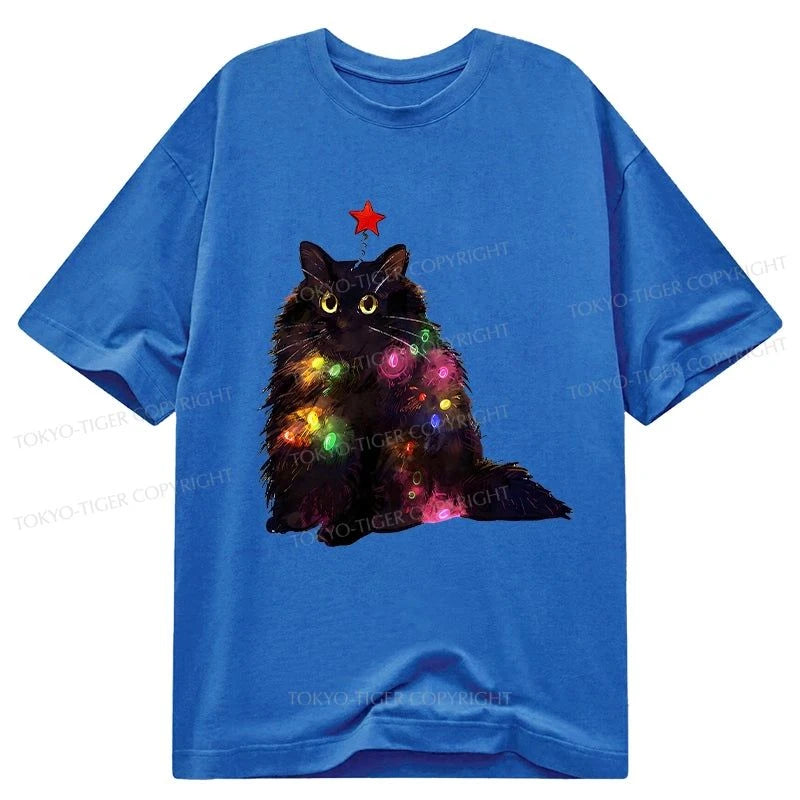 Tokyo-Tiger Christmas Lights Cat Classic T-Shirt