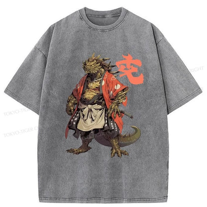 Tokyo-Tiger Japanese Mythology Creature Washed T-Shirt