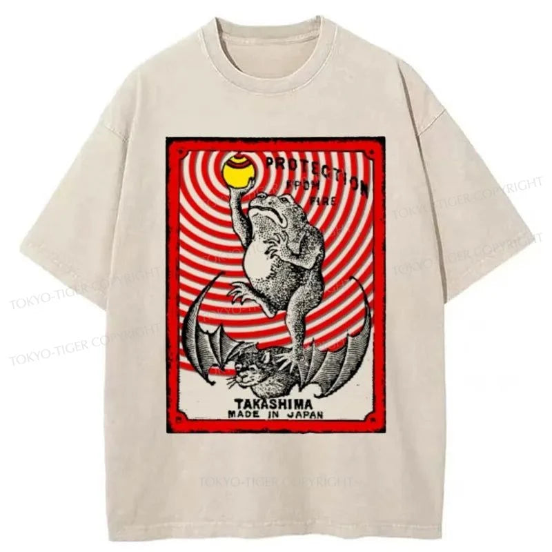 Tokyo-Tiger Takashima Matchbox Japanese Washed T-Shirt