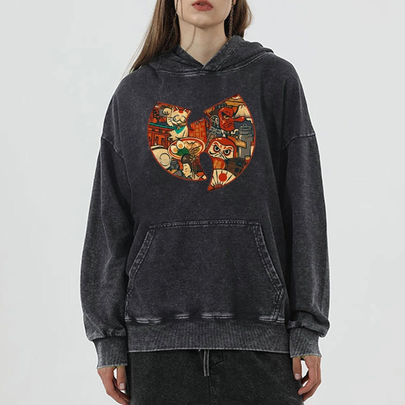 Tokyo-Tiger Wutang Clan Japanese Washed Hoodie