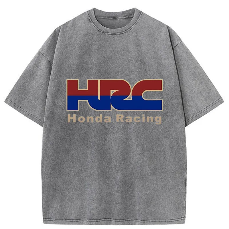 Tokyo-Tiger HRC Honda Racing Logo Japanese Washed T-Shirt