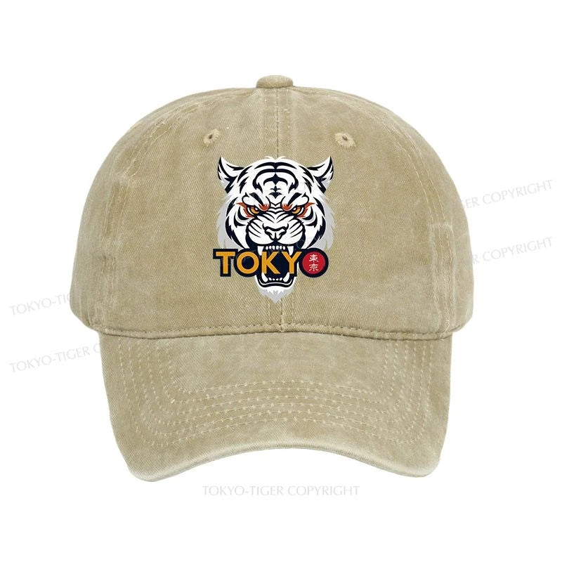 Tokyo-Tiger Logo Washed Cap