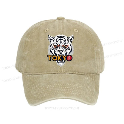 Tokyo-Tiger Logo Washed Cap