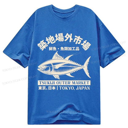 Tokyo-Tiger Japan Tsukiji Fish Market Classic T-Shirt