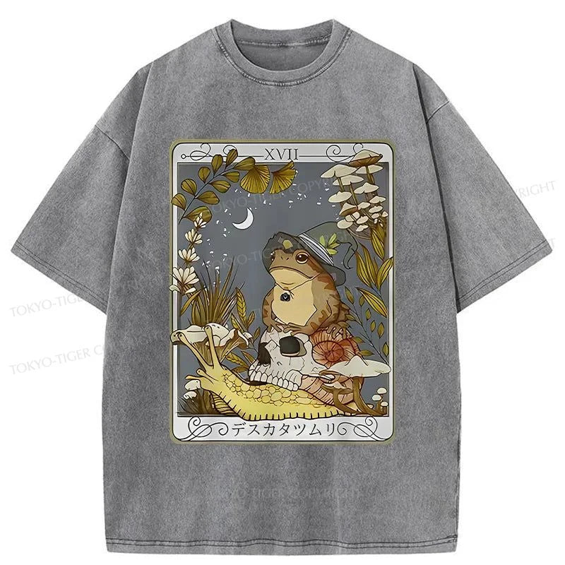 Tokyo-Tiger Magic Frog Japanese Washed T-Shirt