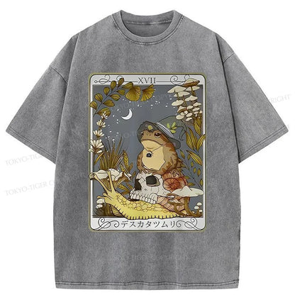 Tokyo-Tiger Magic Frog Japanese Washed T-Shirt