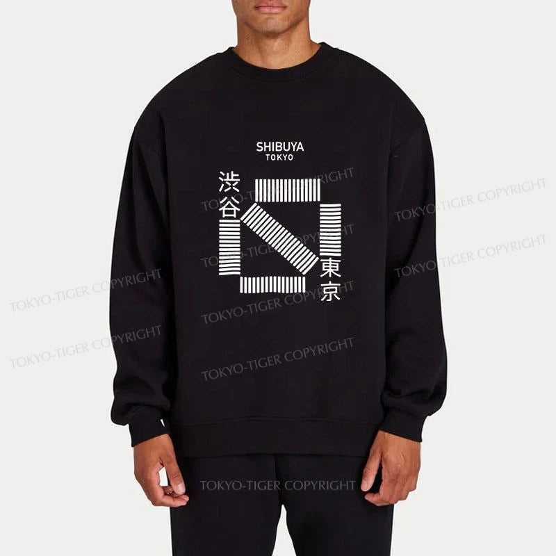 Tokyo-Tiger Japanese Shibuya Crossing Sweatshirt