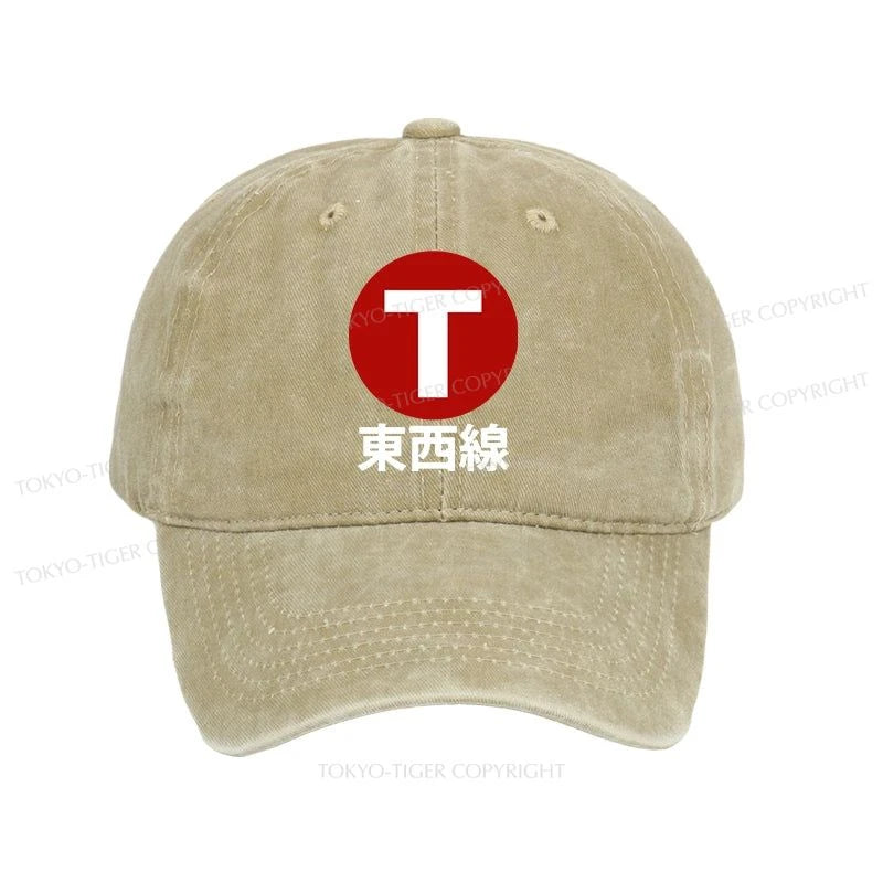 Tokyo-Tiger Tozai Line Kyoto Washed Cap