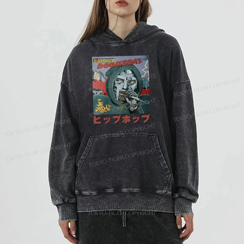 Tokyo-Tiger Mf Doom Japan Washed Hoodie