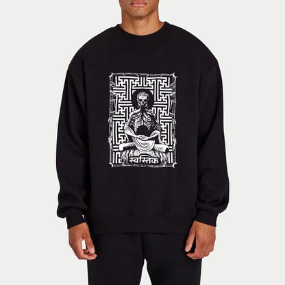 Tokyo-Tiger Sayagata Buddha Graphic Sweatshirt