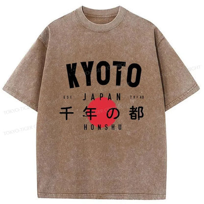 Tokyo-Tiger The Millennium Capital Of Japan Washed T-Shirt