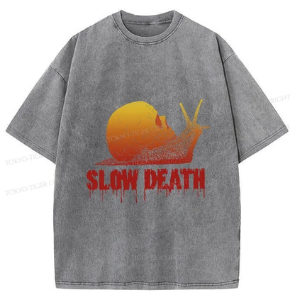 Tokyo-Tiger Slow Death Snail Washed T-Shirt