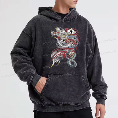 Tokyo-Tiger Dragon of Dojima Washed Hoodie