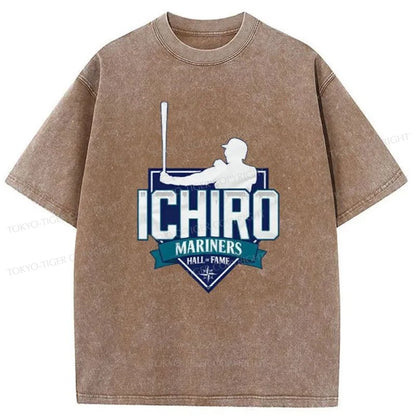 Tokyo-Tiger Ichiro Suzuki Japanese Washed T-Shirt