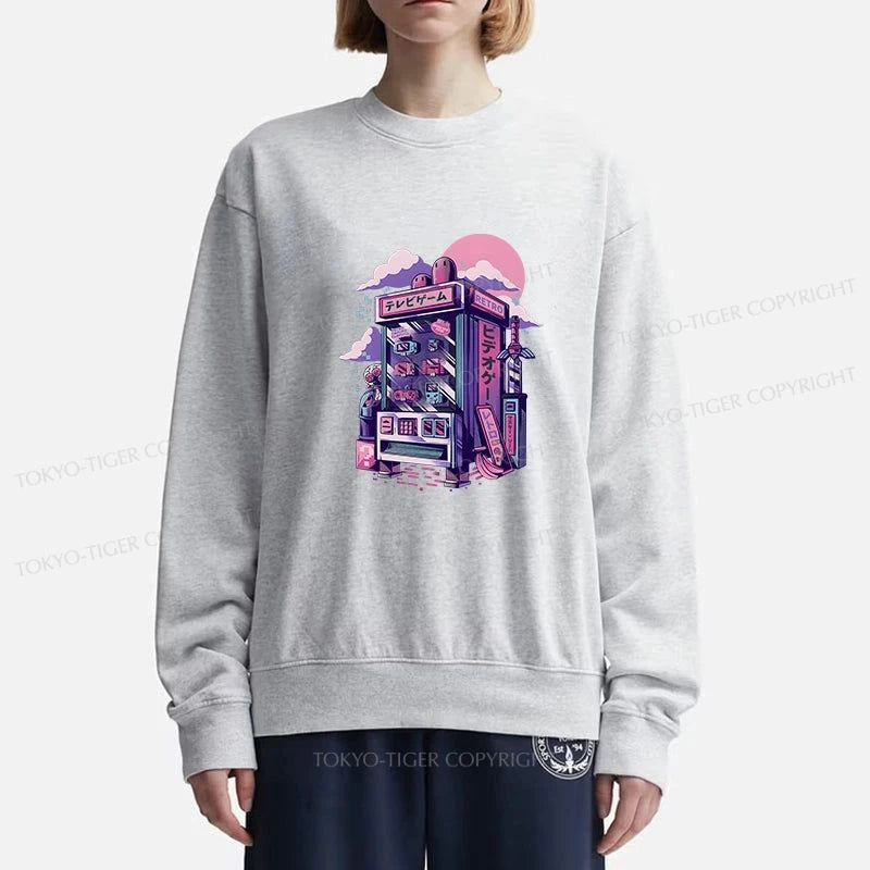 Tokyo-Tiger Japanese Vending Machines Sweatshirt