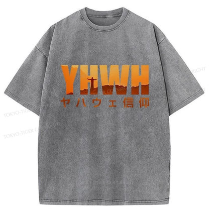 Tokyo-Tiger YHWH With Faith Washed T-Shirt