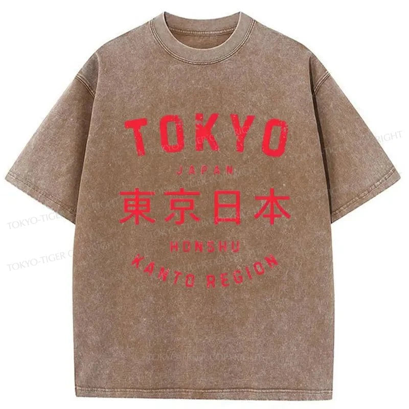 Tokyo-Tiger Vintage Tokyo Japan Washed T-Shirt