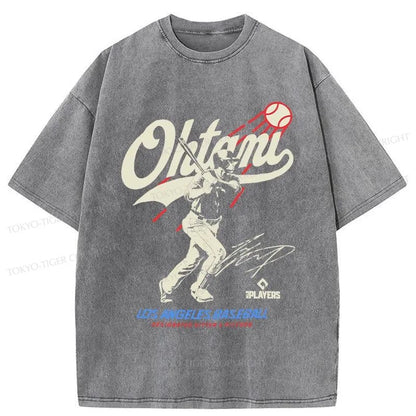 Tokyo-Tiger Shohei Ohtani Retro Japanese Washed T-Shirt