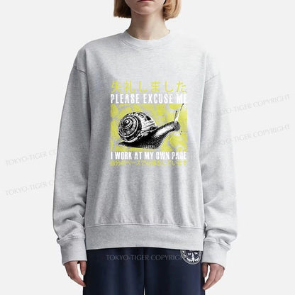 Tokyo-Tiger Snails That Work According To Their Own Rules Sweatshirt