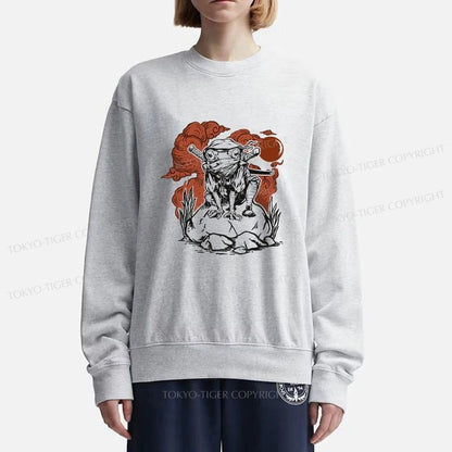 Tokyo-Tiger Ninja Frog Japanese Sweatshirt