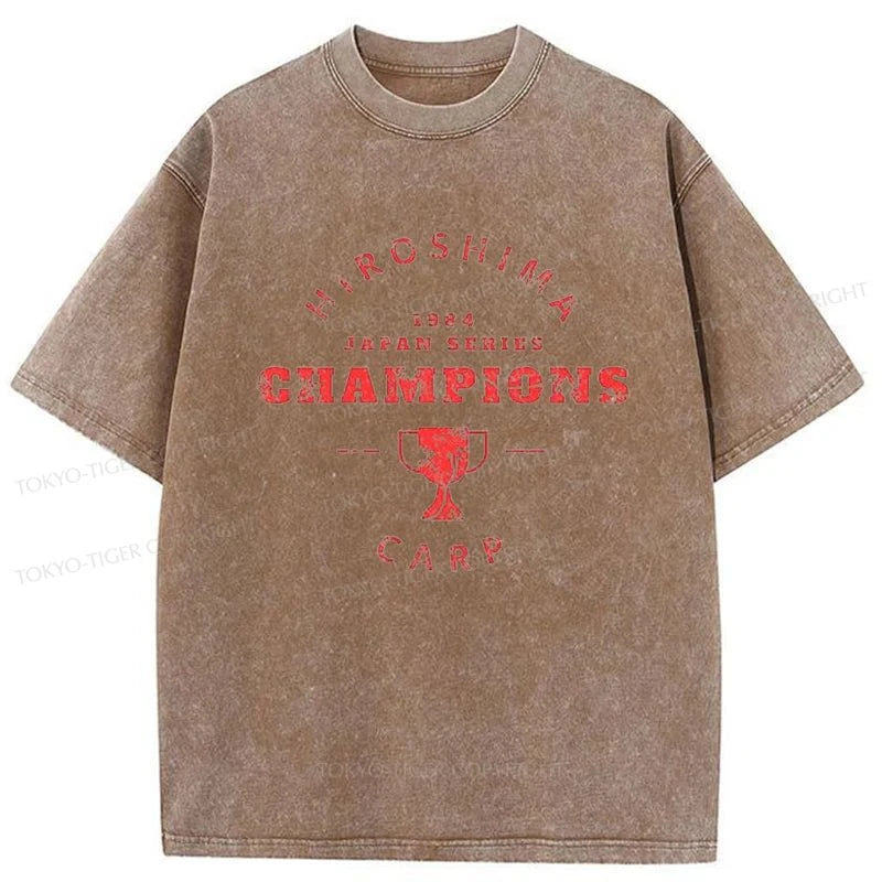 Tokyo-Tiger Hiroshima Champions 1984 Washed T-Shirt