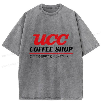 Tokyo-Tiger UCC Ueshima Coffee Washed T-Shirt