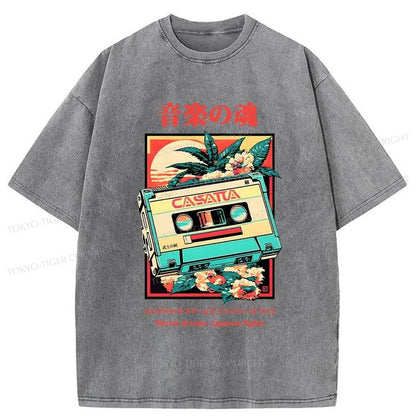 Tokyo-Tiger Beams Music Souls Japanese Washed T-Shirt