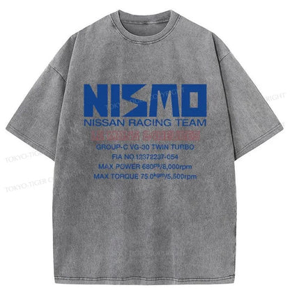 Tokyo-Tiger Nismo Logo Japanese Washed T-Shirt