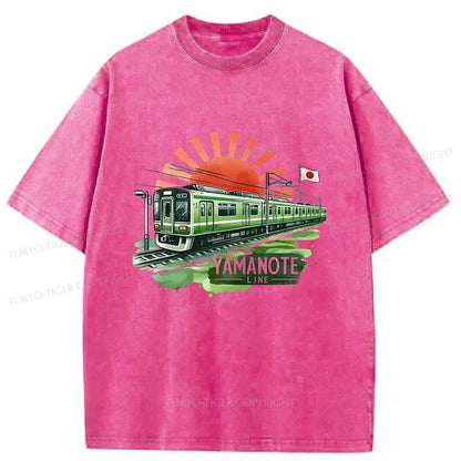 Tokyo-Tiger Yamanote Line Japan Washed T-Shirt