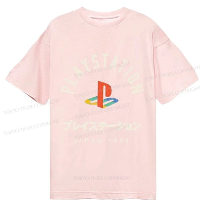 Tokyo-Tiger PlayStation Logo Japan Classic T-Shirt