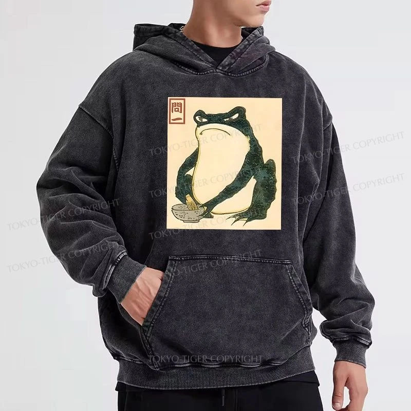 Tokyo-Tiger Matsumoto Hoji Japanese Frog Washed Hoodie