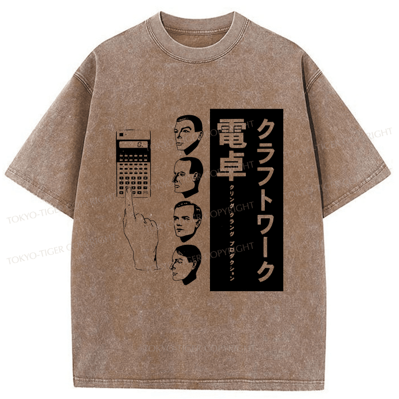 Tokyo-Tiger Kraftwerk Japan Washed T-Shirt