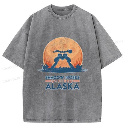 Tokyo-Tiger Shadow Moses Island Japanese Washed T-Shirt