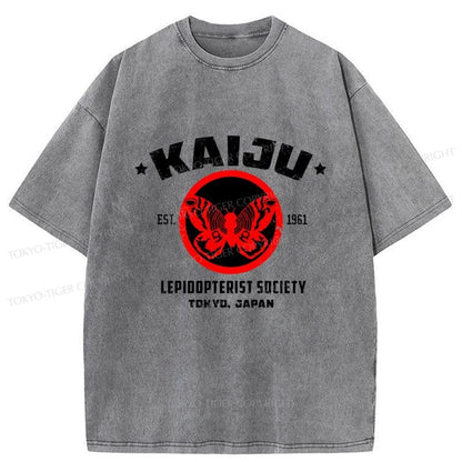 Tokyo-Tiger Japanese Monster Mothra Washed T-Shirt