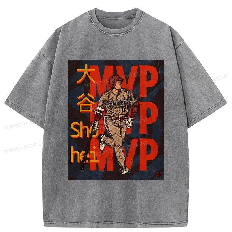 Tokyo-Tiger Japan Shohei Ohtani Japan Washed T-Shirt