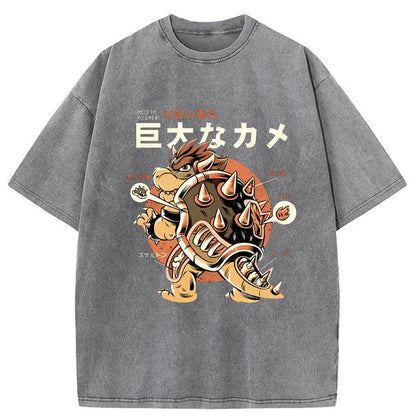 Tokyo-Tiger Vintage Kame Monster Washed T-Shirt