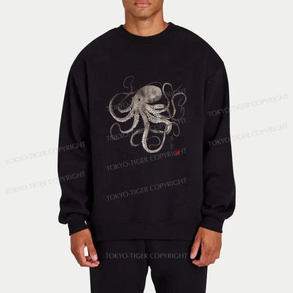 Tokyo-Tiger Octopus Japanese Calligraphy Sweatshirt